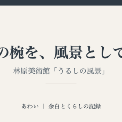 毎日の椀を、風景として見る｜あわい 余白とくらしの記録